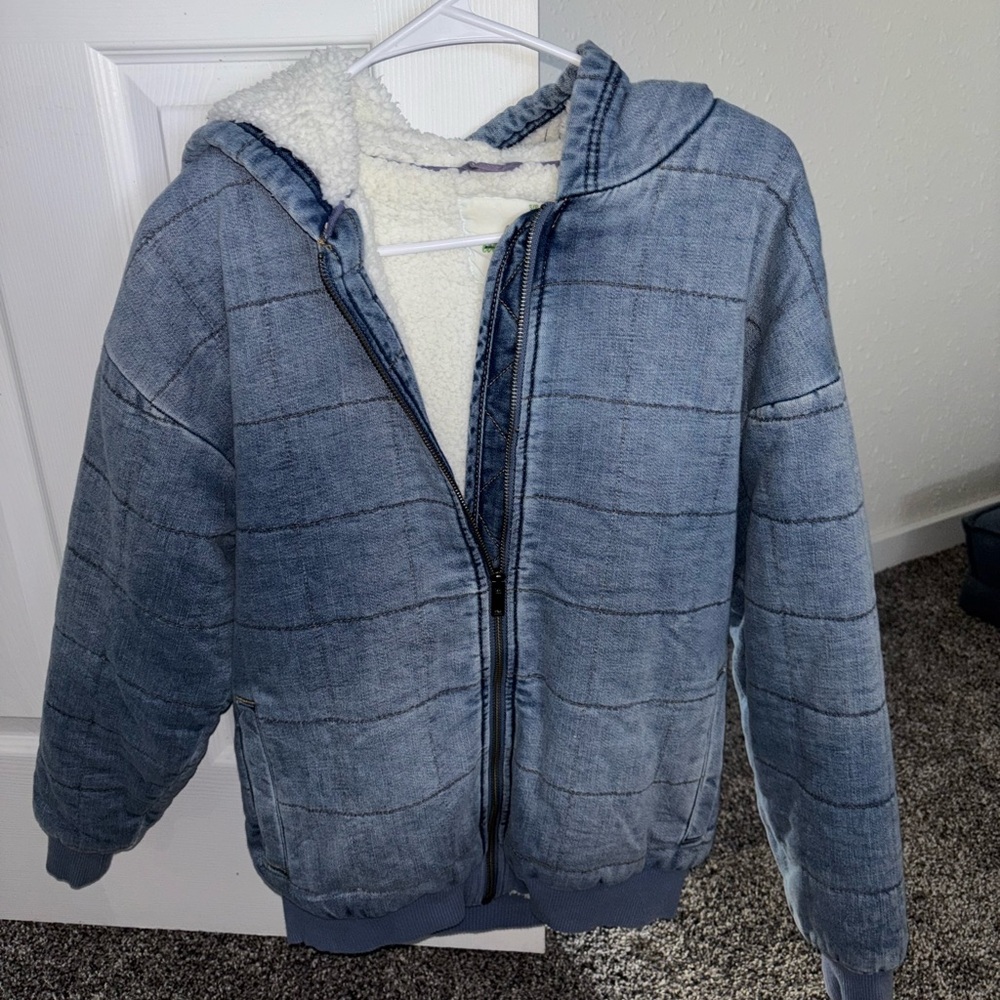 Denim Aerie Puffer Jacket